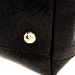 Pre Owned Furla Black Leather Limited Edition Piper Lux Top Handle Bag