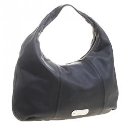 Pre Owned Furla Dark Grey Leather Salome Hobo