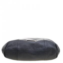 Pre Owned Furla Dark Grey Leather Salome Hobo