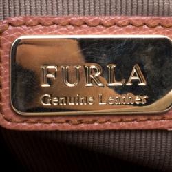 Pre Owned Furla Tri Color Leather Kelis Tote