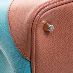 Pre Owned Furla Tri Color Leather Kelis Tote