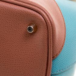 Pre Owned Furla Tri Color Leather Kelis Tote