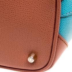 Pre Owned Furla Tri Color Leather Kelis Tote