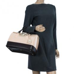 Pre Owned Furla Tri-Color Rubber and Leather Candy Satchel