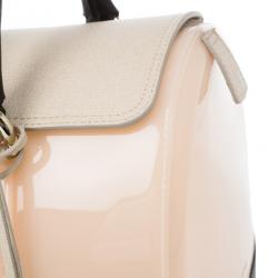 Pre Owned Furla Tri-Color Rubber and Leather Candy Satchel