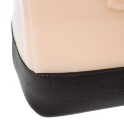 Pre Owned Furla Tri-Color Rubber and Leather Candy Satchel