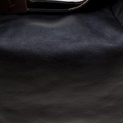 Pre Owned Furla Black Leather Elisabeth Hobo