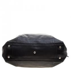 Pre Owned Furla Black Leather Elisabeth Hobo
