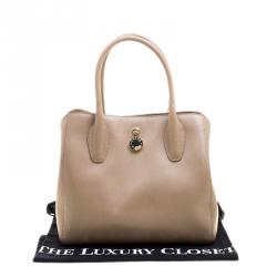 Pre Owned Furla Beige Leather Tote