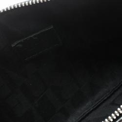 Pre Owned Furla Black Leather Chain Clutch