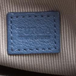 Pre Owned Furla Navy Blue Leather Crossbody Bag
