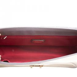 Pre Owned Furla Grey Leather Alice Top Handle Bag