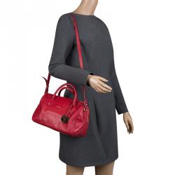 Pre Owned Furla Red Leather Arianna Satchel