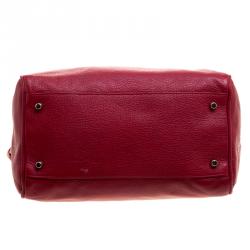 Pre Owned Furla Red Leather Arianna Satchel