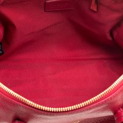 Pre Owned Furla Red Leather Arianna Satchel