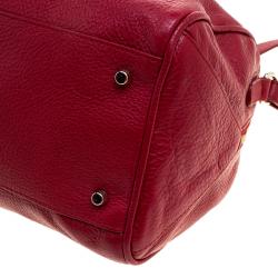 Pre Owned Furla Red Leather Arianna Satchel