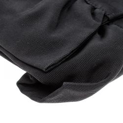 Pre Owned Furla Black Fabric Bow Clutch