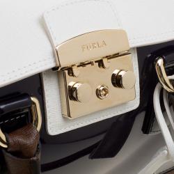 Pre Owned Furla Multicolor Glossy Rubber and Leather Candy Satchel