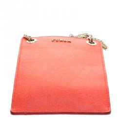 Pre Owned حقيبة هاتف فورلا بابيلون جلد برتقالي