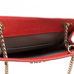 Pre Owned حقيبة هاتف فورلا بابيلون جلد برتقالي