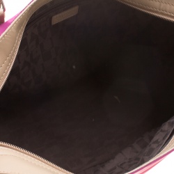 Pre Owned Furla Burgundy Nylon Shopper Tote