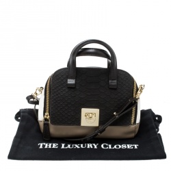 Pre Owned حقيبة فورلا نقش ثعبان وجلد متعددة الألوان