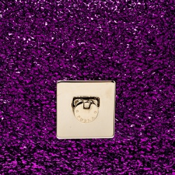 Pre Owned Furla Purple Textured Fabric Shoulder Bag