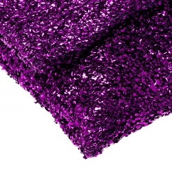 Pre Owned Furla Purple Textured Fabric Shoulder Bag