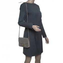 مملوكة مسبقًا Furla Grey Leather Metropolis Crossbody Bag