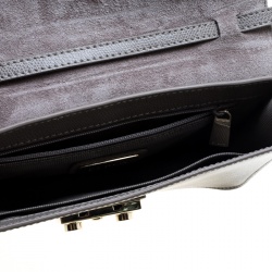 مملوكة مسبقًا Furla Grey Leather Metropolis Crossbody Bag