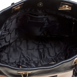 Pre Owned Furla Pink/Black Leather Tribe Chain Tote