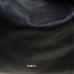 مملوكة مسبقًا Furla Black Leather Elisabeth Hobo