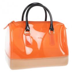 Pre Owned Furla Tricolour Candy Satchel