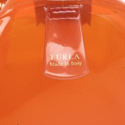 Pre Owned Furla Tricolour Candy Satchel