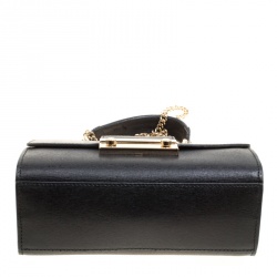 Pre Owned Furla Black Leather Julia Top Handle Shoulder Bag