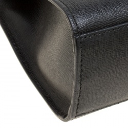 Pre Owned Furla Black Leather Julia Top Handle Shoulder Bag