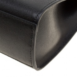 Pre Owned Furla Black Leather Julia Top Handle Shoulder Bag