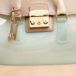 Pre Owned Furla Multicolor Glossy Rubber and Leather Candy Satchel