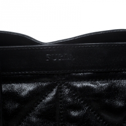Pre Owned Furla Black Quilted Leather Tote