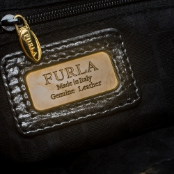 Pre Owned Furla Black Quilted Leather Tote