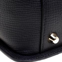 Pre Owned Furla Black Leather Chiara Top Handle Bag