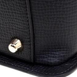 Pre Owned Furla Black Leather Chiara Top Handle Bag