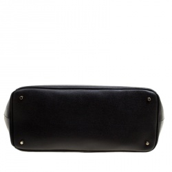 Pre Owned Furla Black Leather Linda Tote