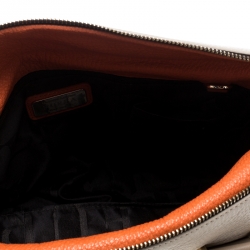 Pre Owned Furla Beige Leather Top Handle Bag