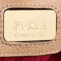 Pre Owned Furla Brown Leather Arcadia Hobo