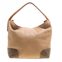 Pre Owned Furla Brown Leather Arcadia Hobo