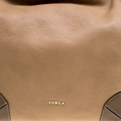 Pre Owned Furla Brown Leather Arcadia Hobo