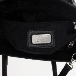 Pre Owned Furla Black Martha Convertible Satchel 