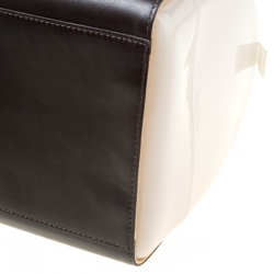 Pre Owned Furla Multicolor Glossy Rubber and Leather Leopard Detailed Candy Satchel