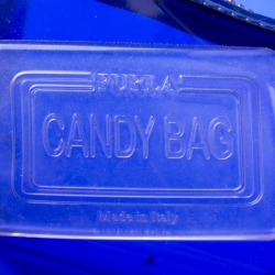 Pre Owned Furla Clear Blue Rubber Candy Satchel
